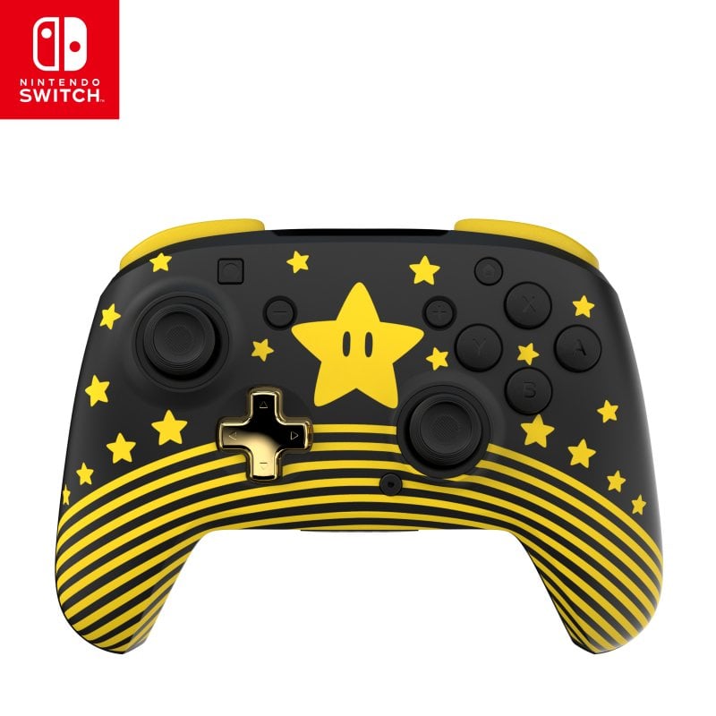Manette de jeu sans fil Turtle Beach Rematch 40 h Bluetooth USB-C Super Mario Star