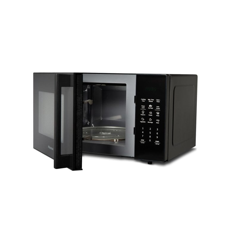 Hisense H29MOBS9HG Micro ondes avec gril 29 plateau tournant 11 niveaux de puissance porte en verre trempé programmes automatiques minuterie de cuisson
