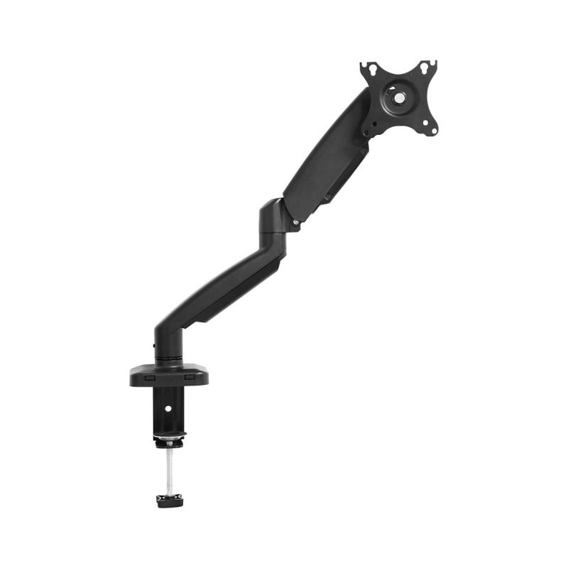 Image of Supporto per monitor snodabile 1Life da 13″/27″ con ammortizzatore pneumatico VESA nero cod079