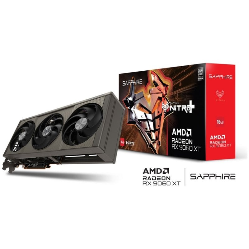 Sapphire Carte graphique - NITRO Plus AMD RADEON RX 9060 XT GAMING OC - 16GB - DUAL HDMI / DP