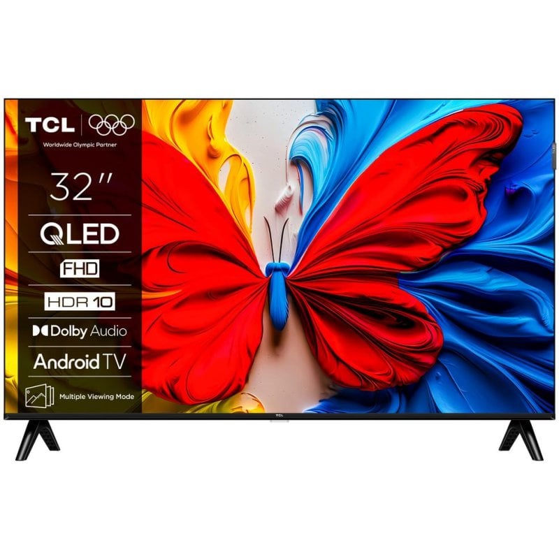 TV TCL QLED 32S5K 32″ Full HD Smart TV Google TV Dolby Audio WiFi