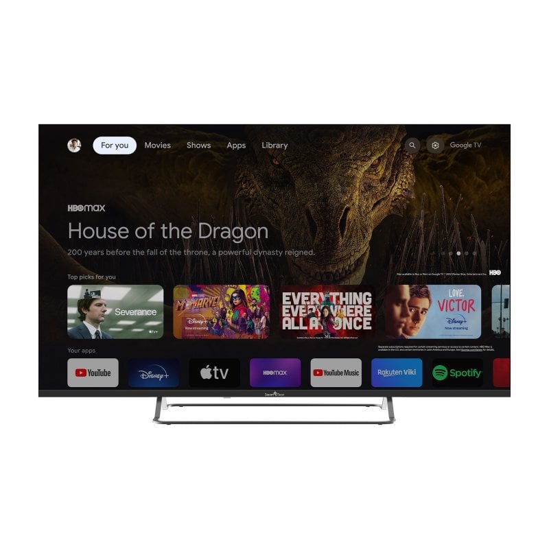 Image of Smart Tech QLED 50QG02V 50" 4K UHD Google TV HDR10 Chromecast Wi-Fi Dolby Audio cod079