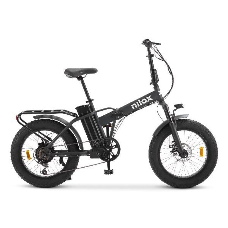 Image of Bici elettrica pieghevole Nilox 250W 70km di autonomia 20″ 6 velocità LCD acciaio nero cod079
