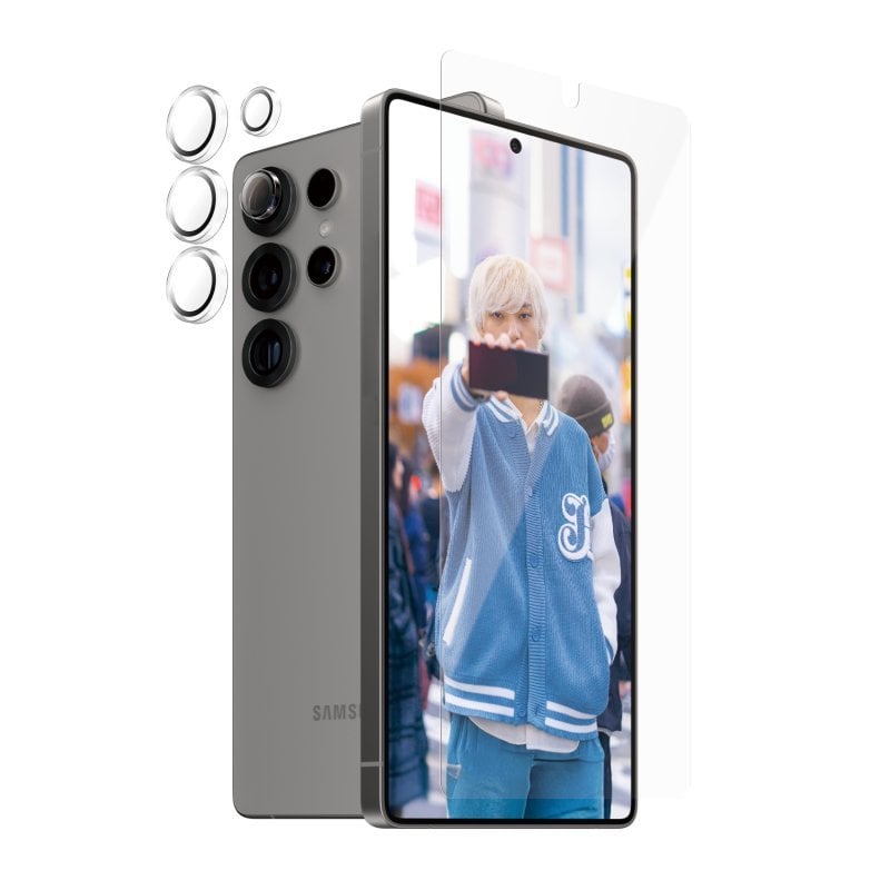 Image of Pellicola protettiva PanzerGlass per Galaxy S25 Ultra, resistente a graffi e urti, trasparente cod079