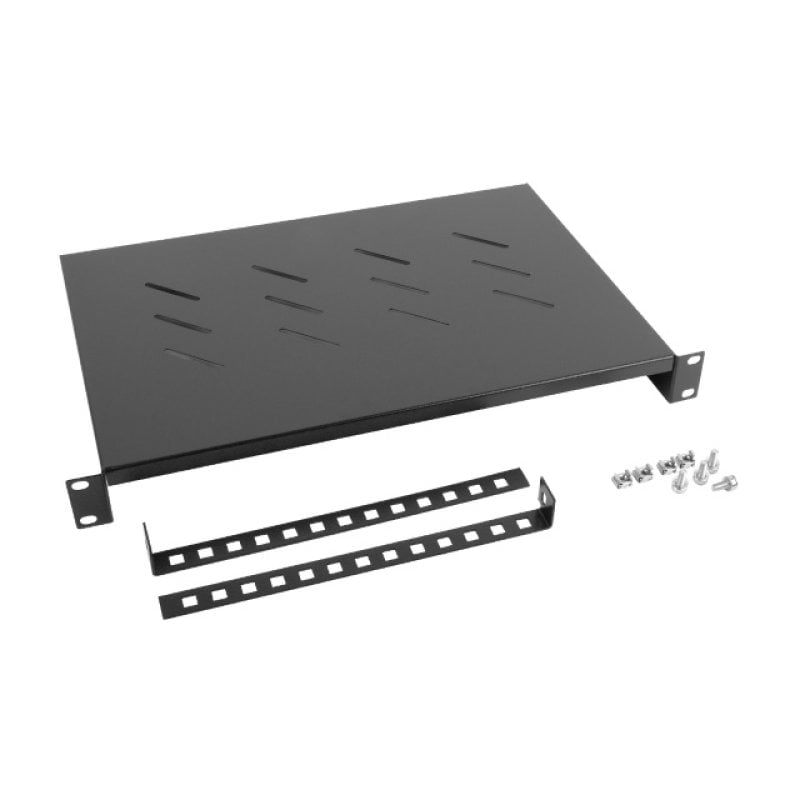 Image of Cassetto Metallico Lanberg AK-1004-B 1U 19" Nero Resistenza 25 kg cod079