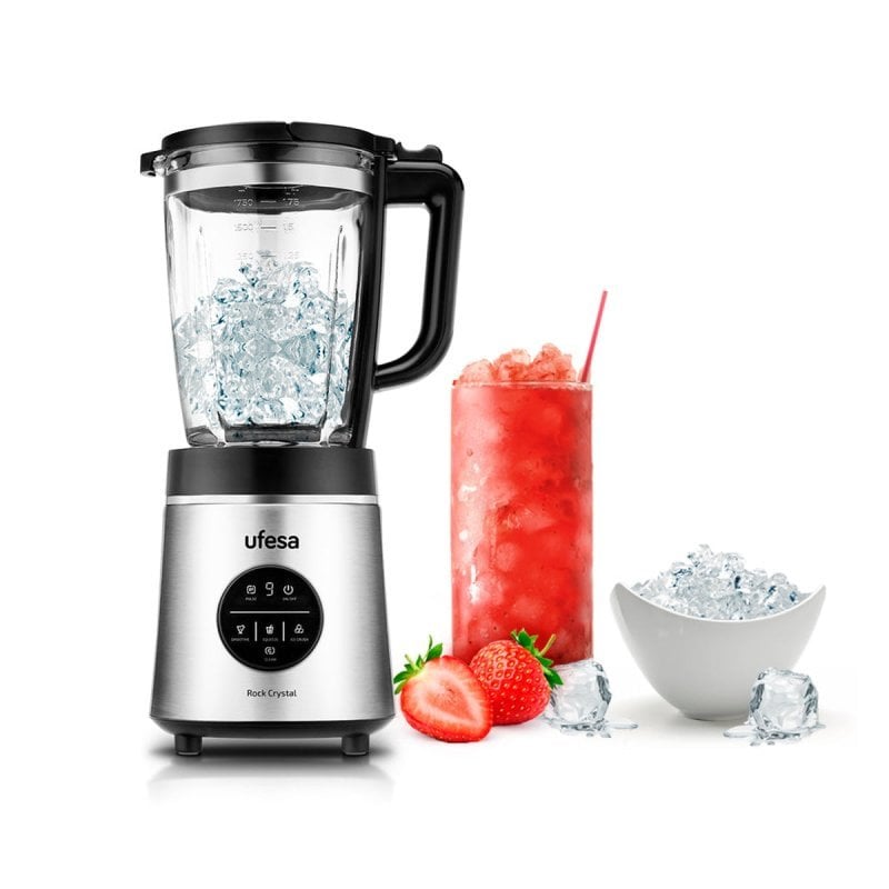 Image of Frullatore tritaghiaccio digitale in acciaio inox Ufesa Rock Crystal 1800W 1,75L cod079
