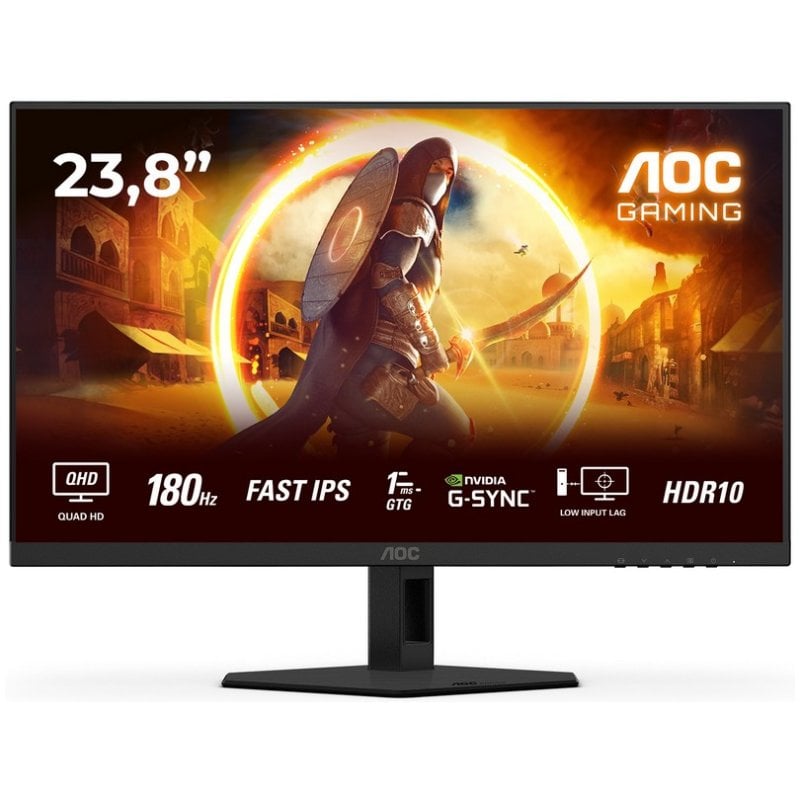 Monitor AOC Q24G4RE 23.8" Fast IPS QHD 180Hz HDR10 Adaptive Sync
