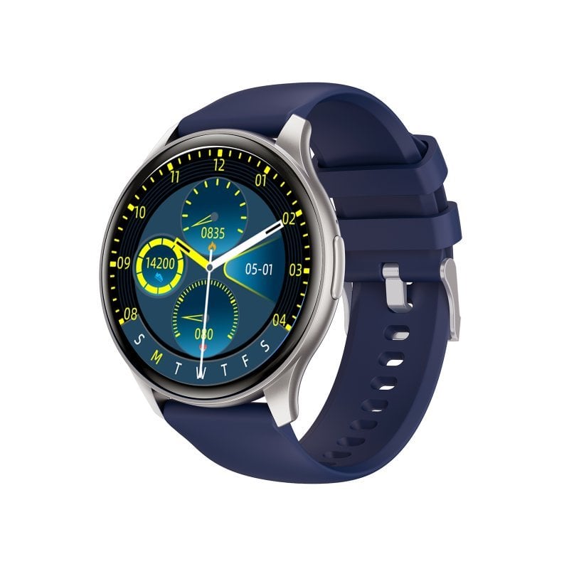 Image of Trevi Smartwatch IP67 AMOLED USB Argento Blu Monitoraggio Salute Notifiche cod079