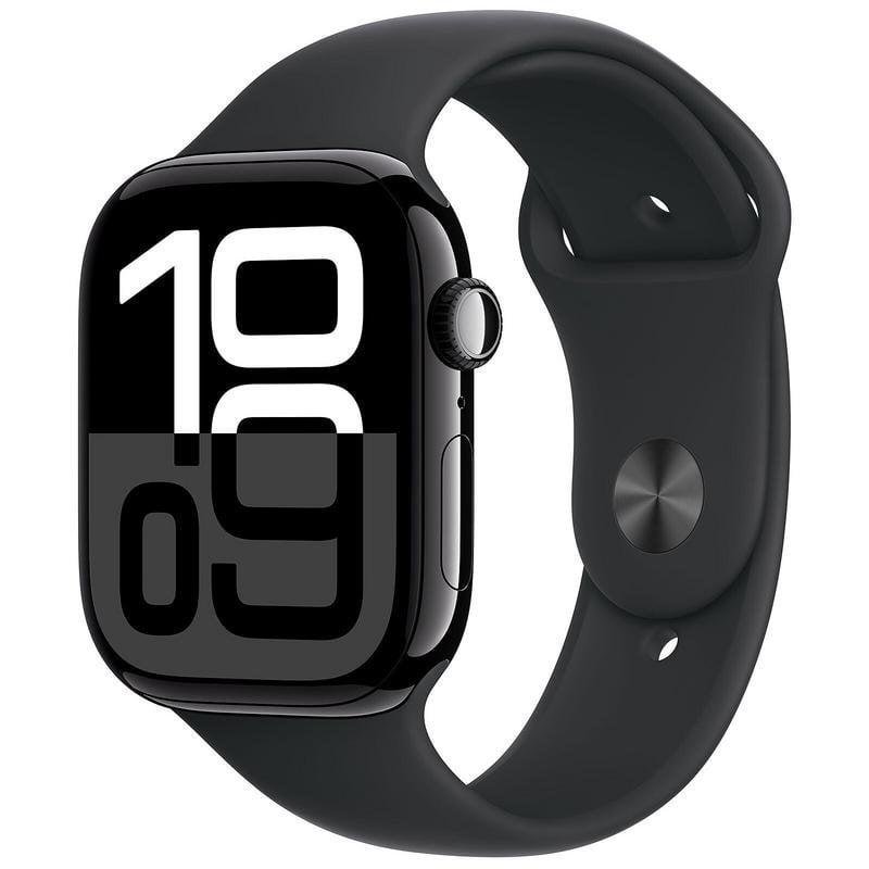 Apple Watch Series 10 GPS NFC 46mm OLED Noir M/L Résistance Eau 50m Pulsomètre SOS