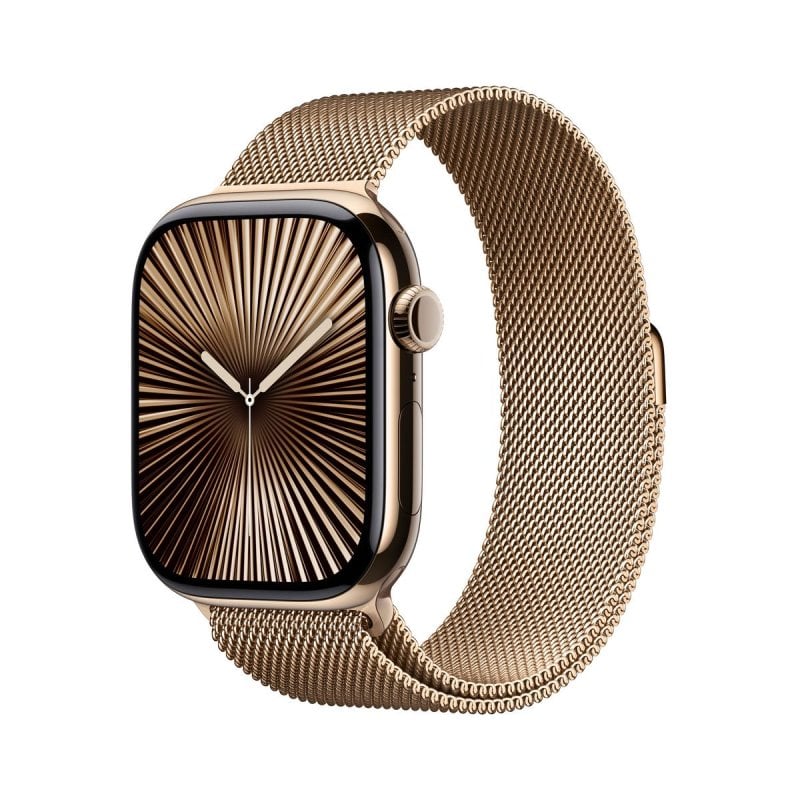 Image of Smartwatch Apple Watch Series 10 GPS + Cellular 46mm Titanium Oro 64GB con funzioni salute avanzate cod079