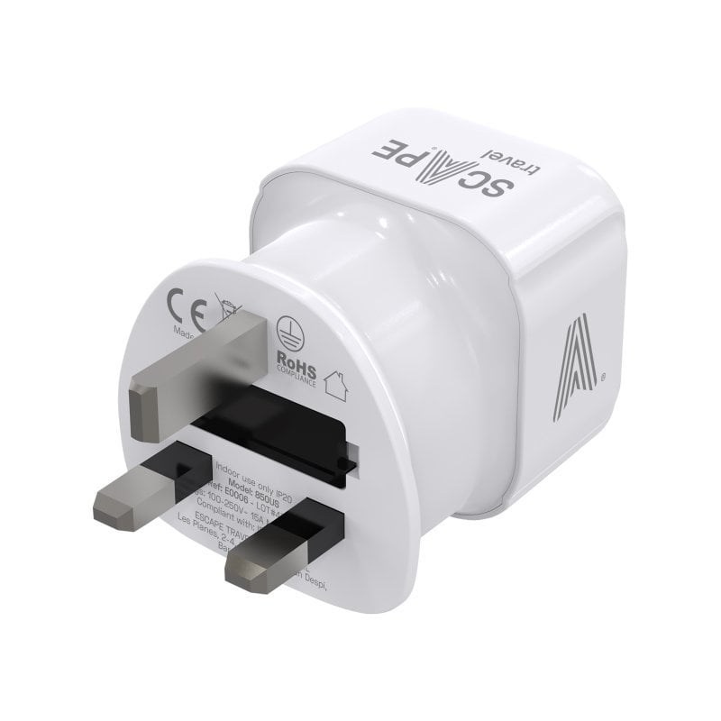 Image of Adattatore universale per spina NO NAME 850 per Europa-Regno Unito, tipo G, fusibile 13A, 2990W cod079