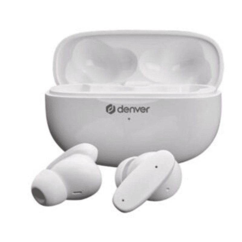 Image of Cuffie Denver Wireless Bluetooth 5.3 con cancellazione del rumore e 4 microfoni (bianche) cod079