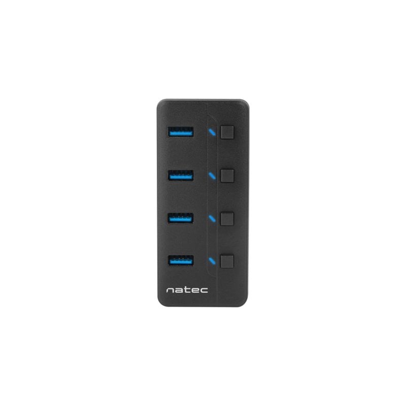 Image of Hub NATEC MANTIS 1 puerto USB 2.0 Type-B 1 puerto USB 3.2 Gen 1 5000 Mbit/s Nero ABS cod079