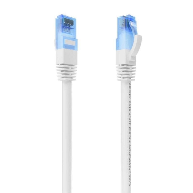 Image of Cavo di Rete AISENS A135-0818 Cat.6 UTP AWG26 CCA 75cm Bianco Cavo di Rete AISENS A135-0818 Cat.6 UTP AWG26 CCA 75cm Bianco cod079