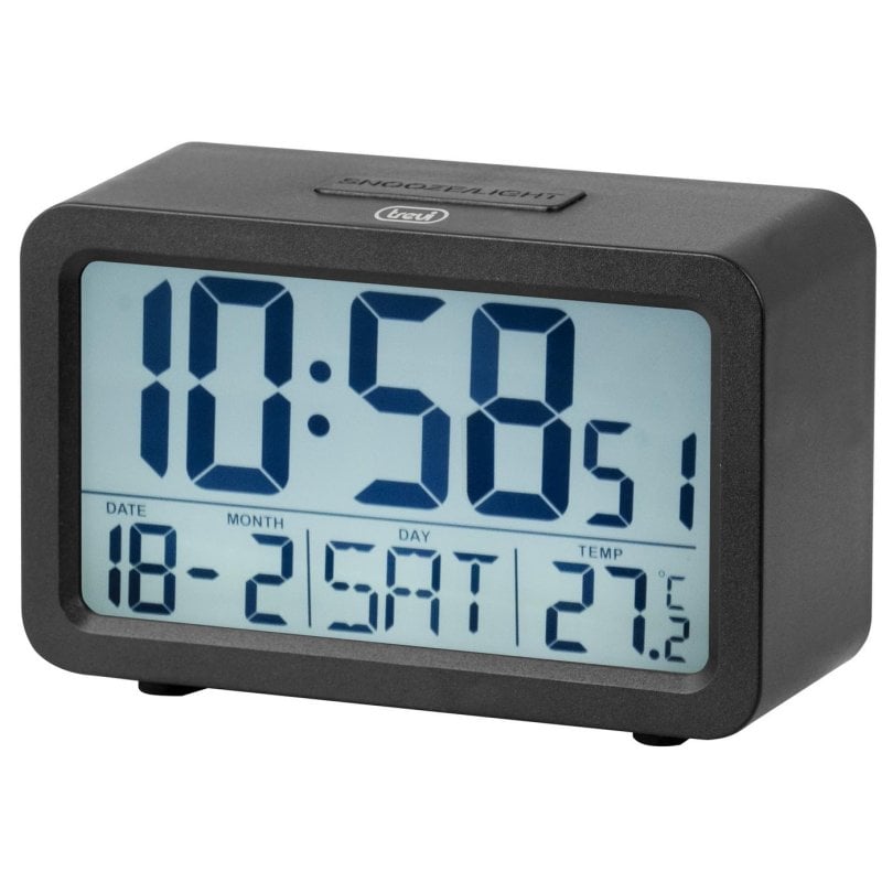 Image of Orologio Sveglia Digitale Trevi SLD 3P60 Nero Rettangolare AA Batteria cod079
