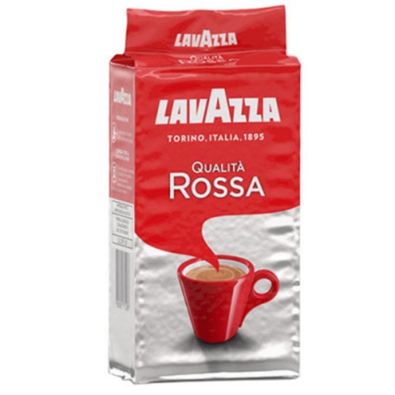 Image of Caffè Macinato Lavazza Qualità Rossa 250g Tostatura Media Caffè in Bustina cod079