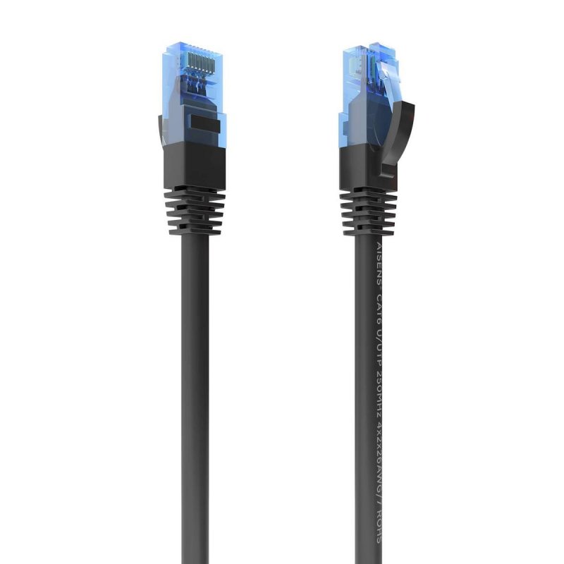 Image of Cavo Rete AISENS RJ45 CAT.6 UTP AWG26 CCA 10m Nero Cavo Rete AISENS RJ45 CAT.6 UTP AWG26 CCA 10m Nero cod079