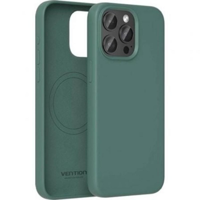 Image of Custodia Silicone Vention KUDG0-10 Verde per iPhone 13 con MagSafe Custodia Silicone Vention KUDG0-10 Verde per iPhone 13 con MagSafe cod079