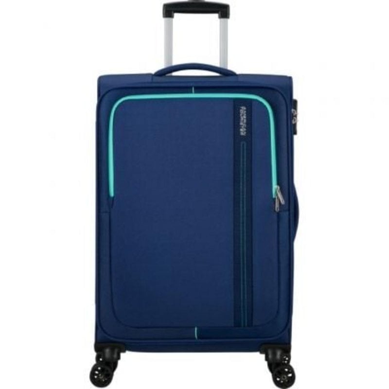 Image of Valigia American Tourister Sea Seeker Spinner 68cm 4 Ruote Combat Navy Valigia cod079