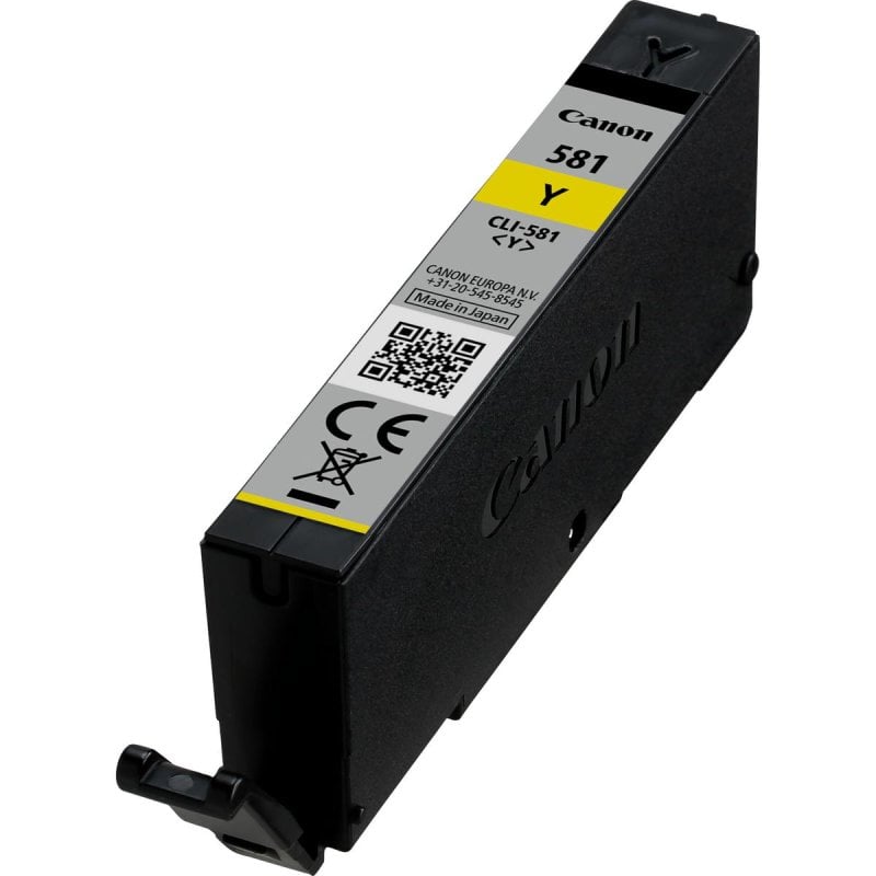Image of Cartuccia Inchiostro Canon CLI-581Y Giallo 5,6 ml 99 Pagine Cartuccia Inchiostro Canon CLI-581Y Giallo 5,6 ml 99 Pagine cod079