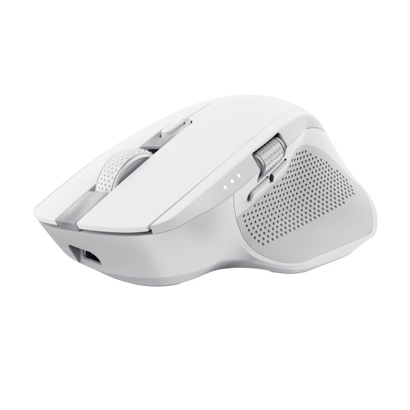 Trust Ozaa+ Rato Sem Fios Recarregável Multi-dispositivo com Botões Silenciosos 3200 DPI Branco