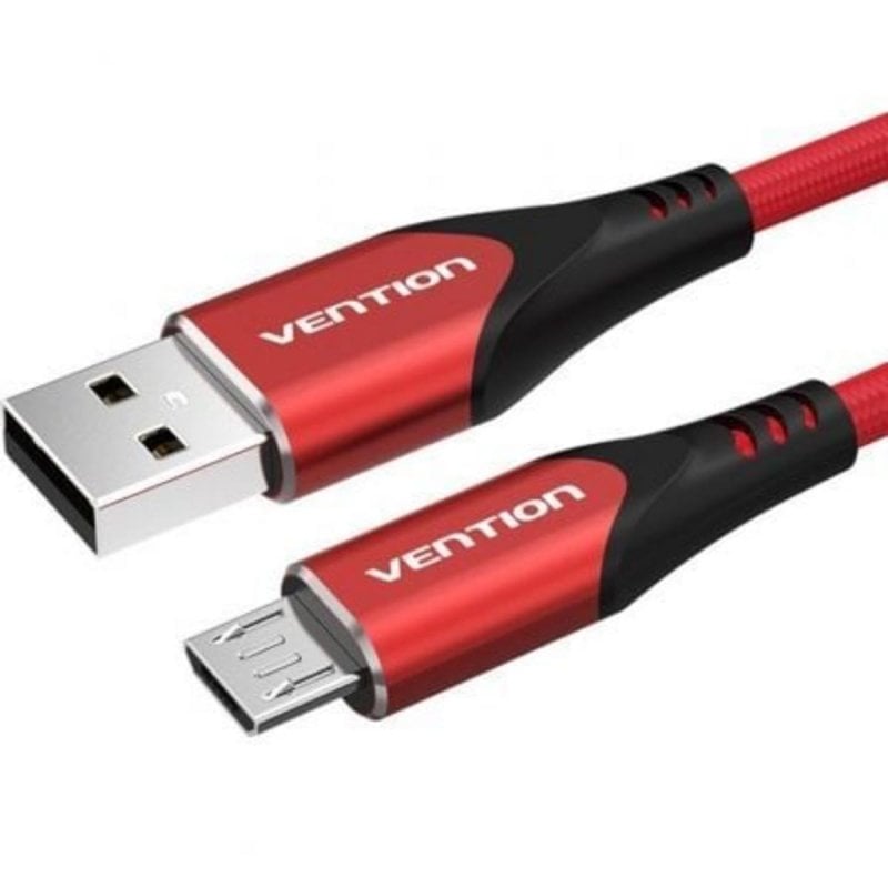 Image of Cavo USB 2.0 Vention COARF USB A Maschio - Micro USB Maschio 1m Rosso 3A 480Mbps cod079
