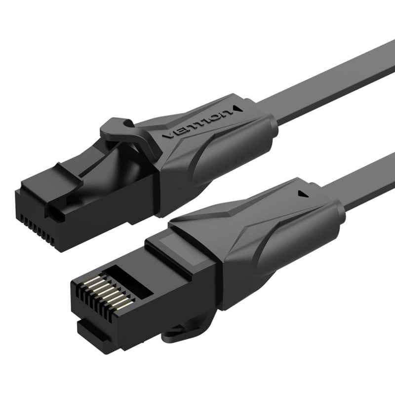 Image of Cavo di Rete RJ45 Vention IBABI Cat6 3m UTP Nero 1000Mbps Cavo Ethernet Gigabit CAT6 cod079