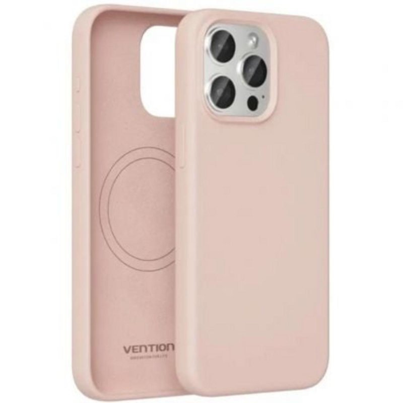 Image of Custodia Silicone Liquido Vention KUFP0-10 MagSafe Compatibile iPhone 15 Rosa Custodia Silicone Liquido Vention KUFP0-10 MagSafe Compatibile iPhone 15 Rosa cod079
