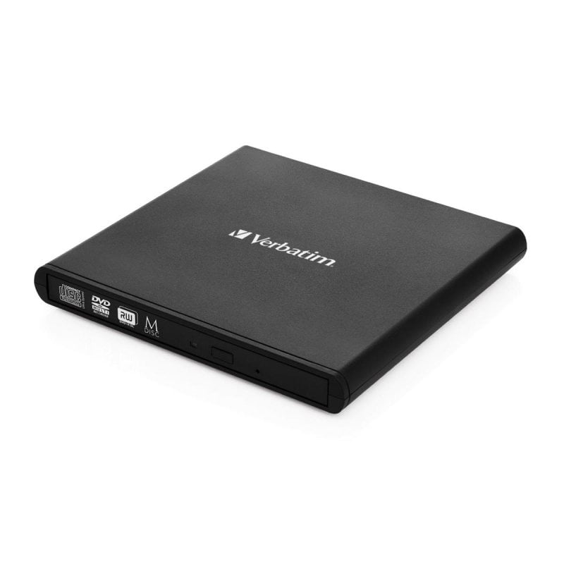 Image of Masterizzatore Esterno Verbatim Slimline CD/DVD Nero USB 2.0 Portatile Masterizzatore Esterno Verbatim Slimline CD/DVD Nero USB 2.0 Portatile cod079