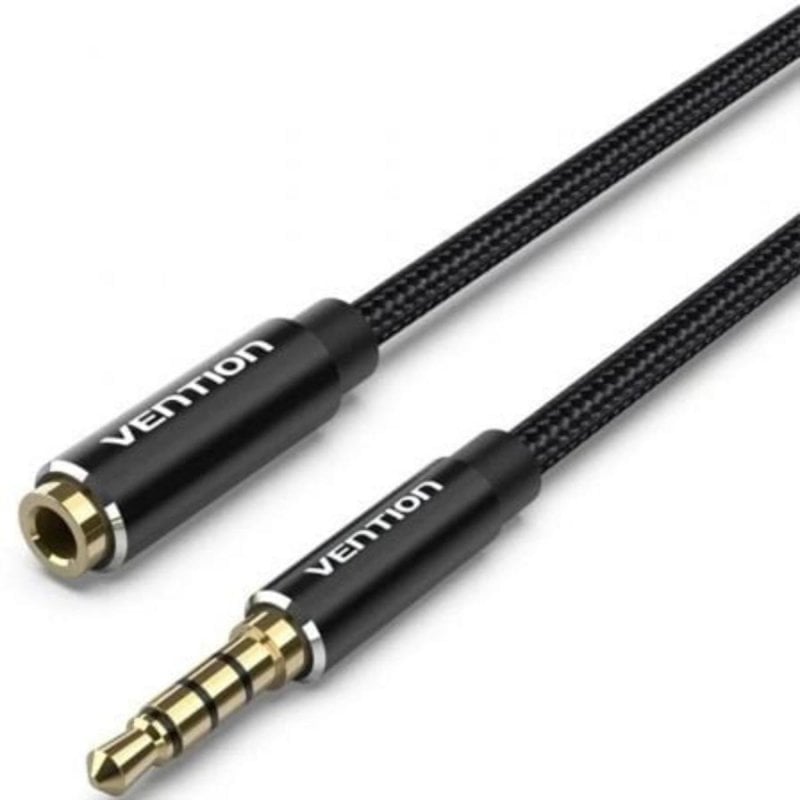 Image of Cavo Stereo Vention BHCBJ Jack 3.5 Maschio - Jack 3.5 Femmina 5m Nero Cavo Stereo Vention BHCBJ Jack 3.5 Maschio - Jack 3.5 Femmina 5m Nero cod079