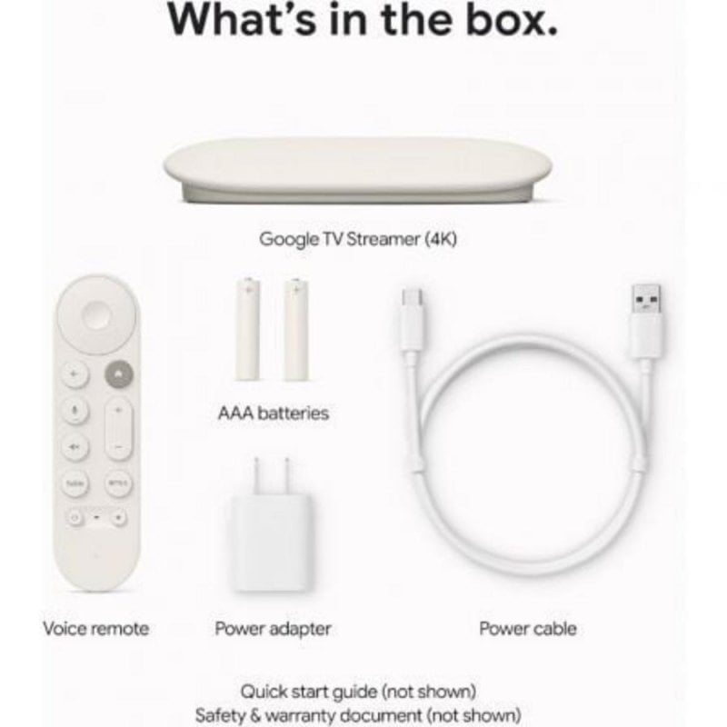 Chromecast Google TV Streamer 4K 32GB Wi-Fi Bluetooth Dolby Atmos