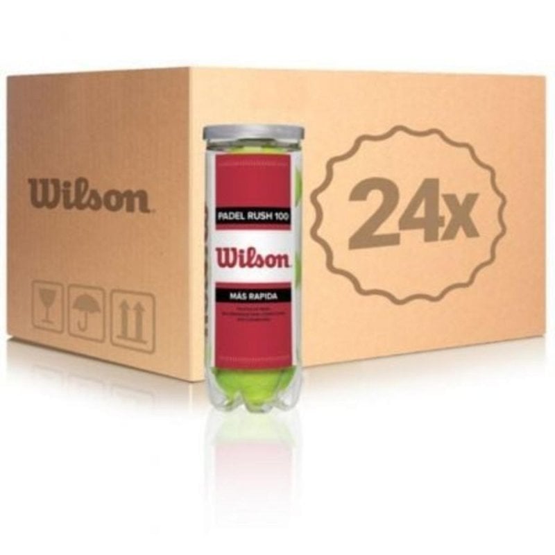 Image of Palla Padel Wilson Padel Rush 100 Resistente 24 Botti da 3 Unitá Palla Padel Wilson Padel Rush 100 cod079