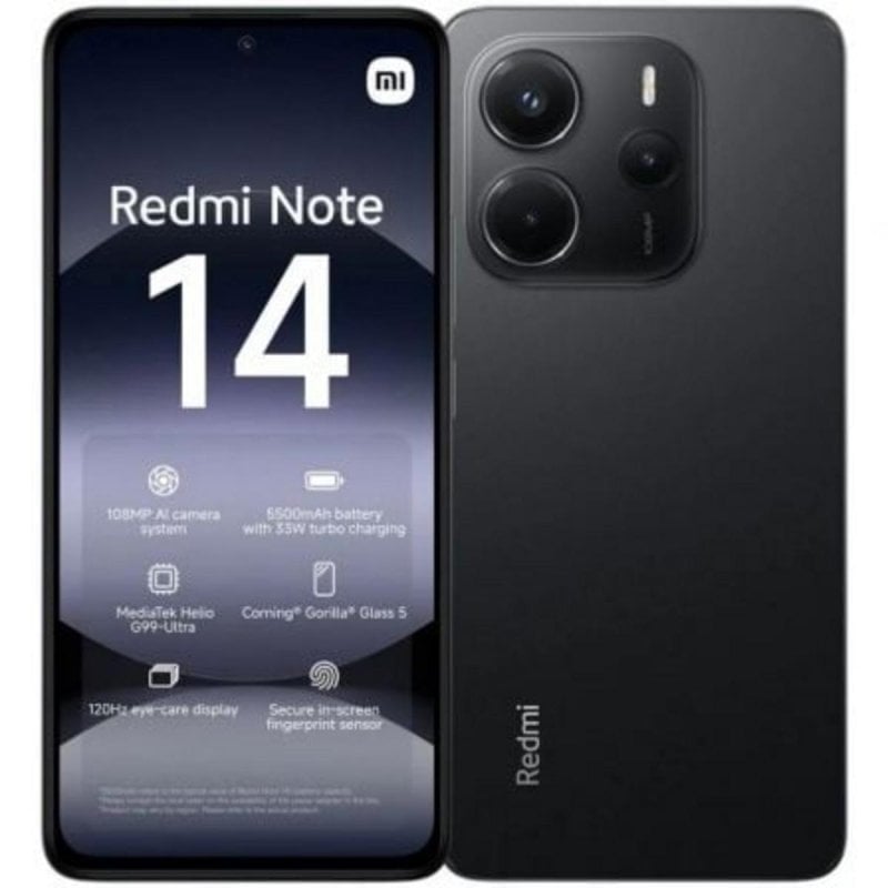 Image of Smartphone Xiaomi rossomi Note 14 6GB 128GB Nero 108MP AI Camera 120Hz cod079