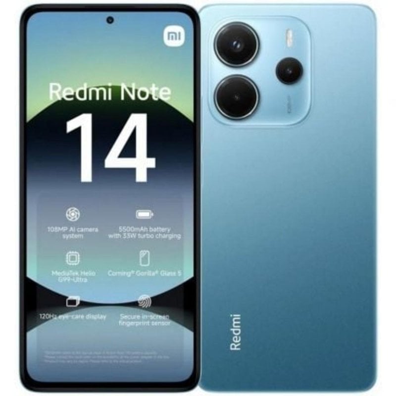 Image of Smartphone Xiaomi rossomi Note 14 6GB 128GB MediaTek Helio G99-Ultra Blu cod079