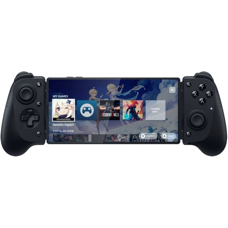 Razer Kishi V3 - Mando Háptico Gaming USB-C Para IPhones Y Smartphones Android - Plug And Play - Sticks Analógicos Antideriva (12 Botones - Hápticos Sensa HD - App Nexus) Negro