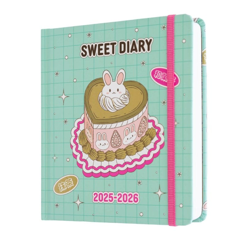 Image of Diario scolastico Kawaii 11 mesi 2025/2026 pagina giornaliera M con dorso cod079