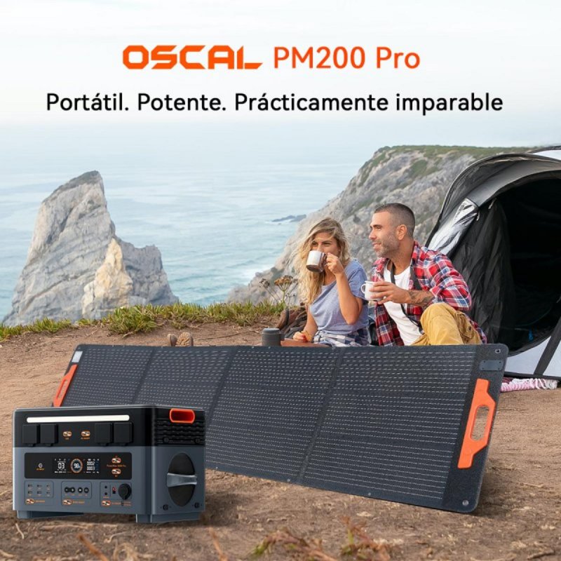 Thumbnail 3 de Panel solar OSCAL PM200Pro 200W IP67 ☀️ Alta eficiencia y plegable