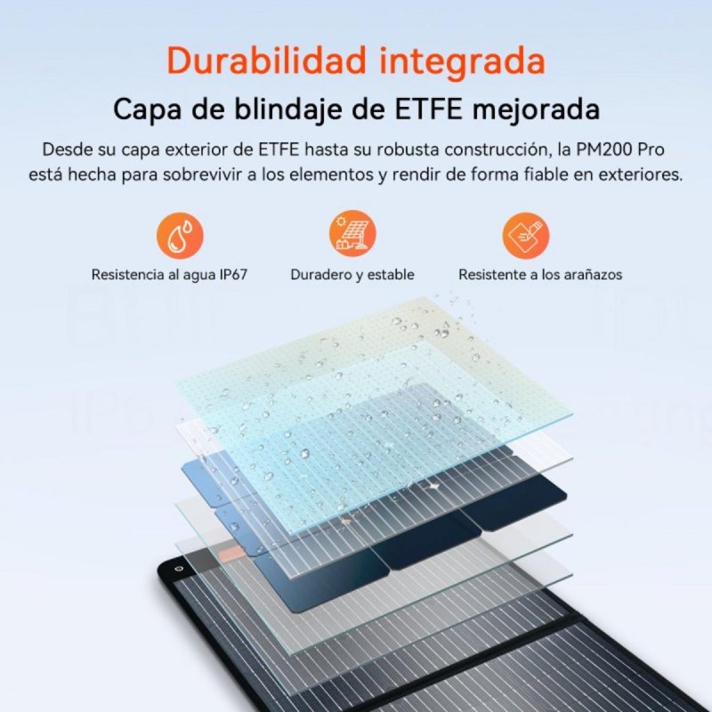 Thumbnail 2 de Panel solar OSCAL PM200Pro 200W IP67 ☀️ Alta eficiencia y plegable