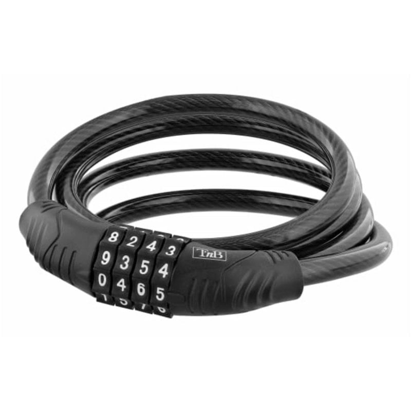 Image of Cavo Antifurto T'nB UMCODELOCK Nero Acciaio 1200 mm Cavo Antifurto T'nB UMCODELOCK Nero Acciaio 1200 mm cod079