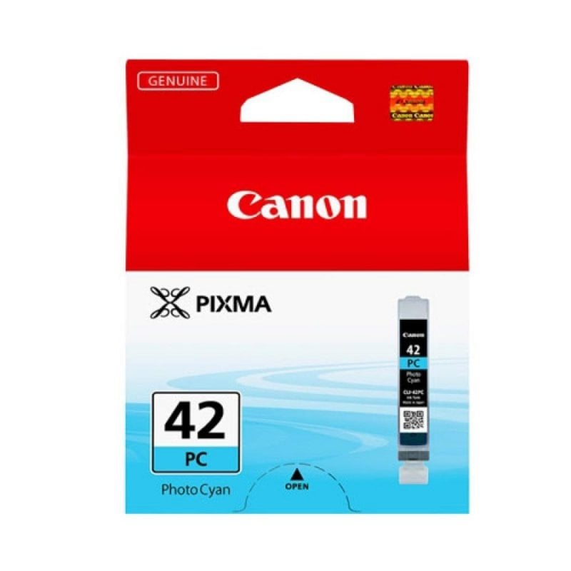 Image of Cartuccia Inchiostro Canon CLI42 Ciano Foto 1 Pezzo Rendimento Standard per Canon PIXMA PRO-100 cod079