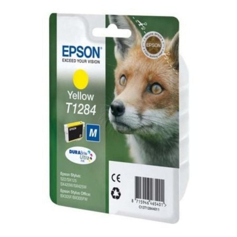Image of Cartuccia Originale Epson T1284 Giallo Per Stampanti Epson Stylus Office e SX Series cod079