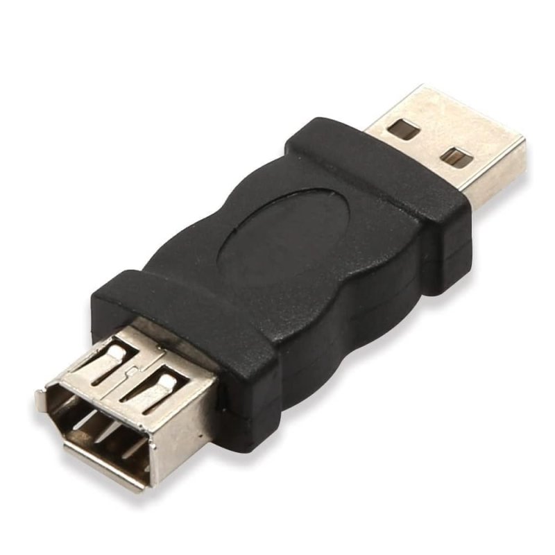 Adaptador Usb Macho A Firewire Ieee 1394 6 Pines Hembra Negro