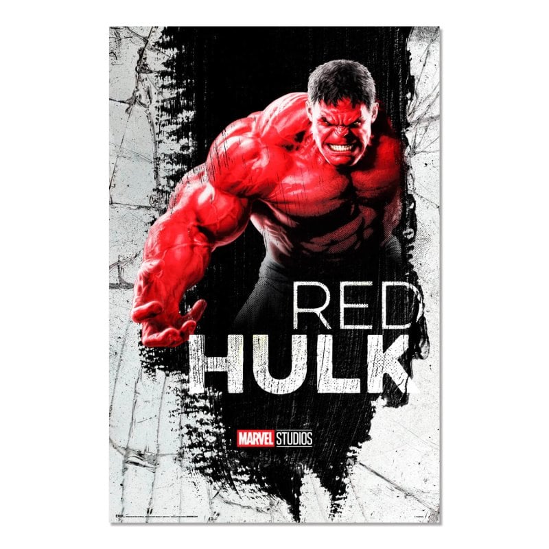 Image of Poster Marvel Capitan America Brave New World Hulk cod079