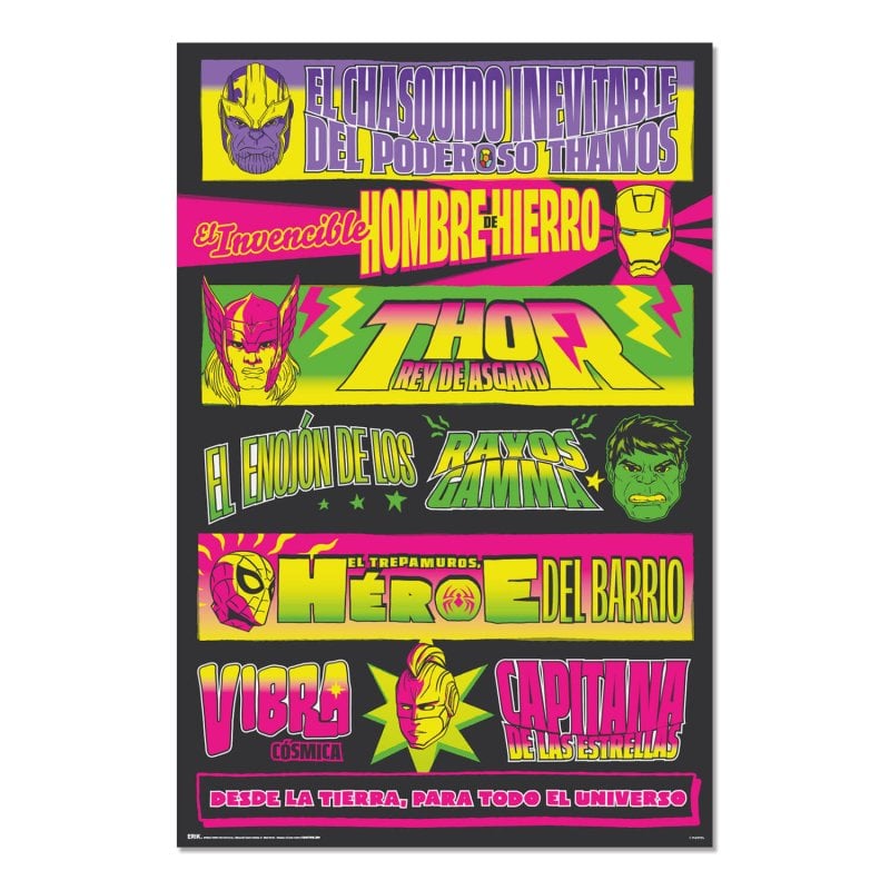 Image of Poster Marvel Poster di wrestling cod079