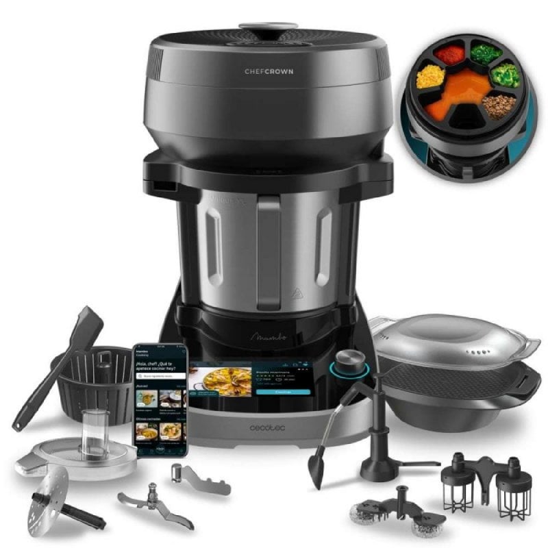 Image of CECOTEC Mambo Cooking Unique Robot da cucina 1600W 37 funzioni con touch screen, Nero cod079