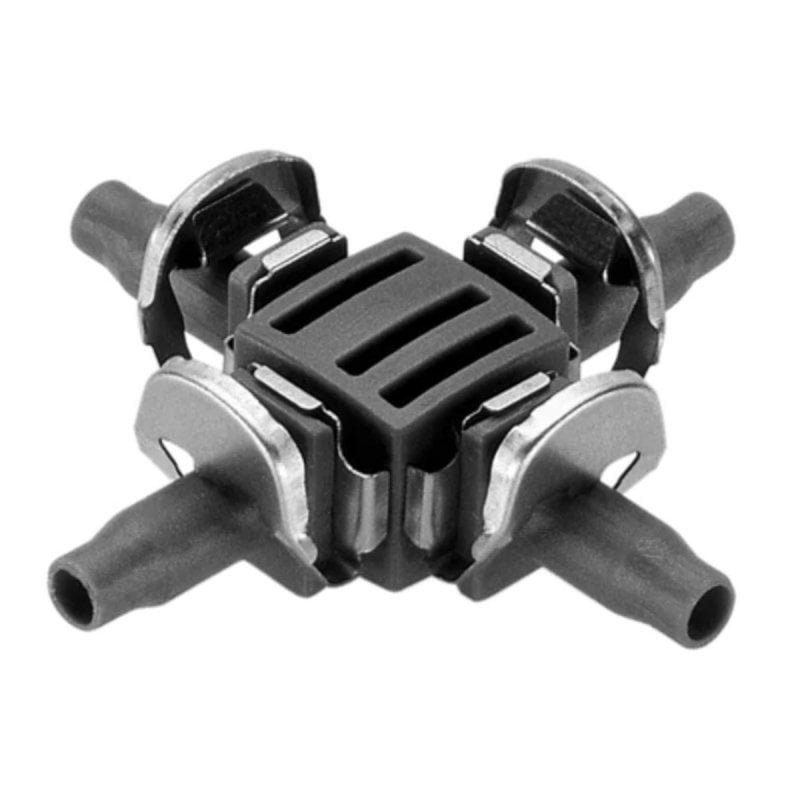 Image of Unione a Croce Gardena Micro-Drip 4.6mm Connessione Rapida Facile 10 Pezzi Unione a Croce Gardena Micro-Drip 4.6mm Connessione Rapida Facile 10 Pezzi cod079