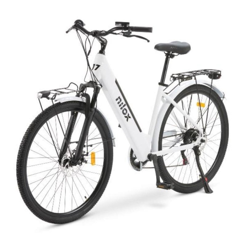 Image of Bicicletta Elettrica Nilox NXEBJ7WH 250W 36V 13Ah 80km LCD 28" Bianco cod079
