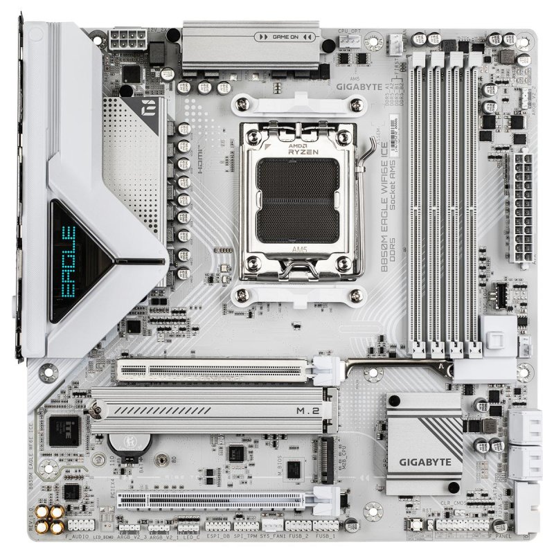 Placa Base Gigabyte B850M EAGLE WIFI6E ICE AM5 DDR5 256GB M.2 PCIe