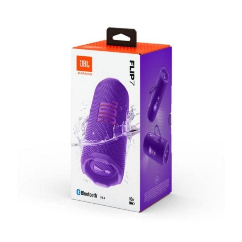 Altavoz JBL Flip 7 Púrpura 2 vías 35W IP67 PartyBoost Bluetooth