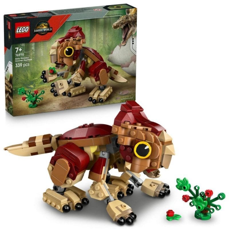 Image of LEGO Jurassic World set 76970 Dolores Baby Aquilops 339 pezzi articolati 11x20x15cm 7+ cod079